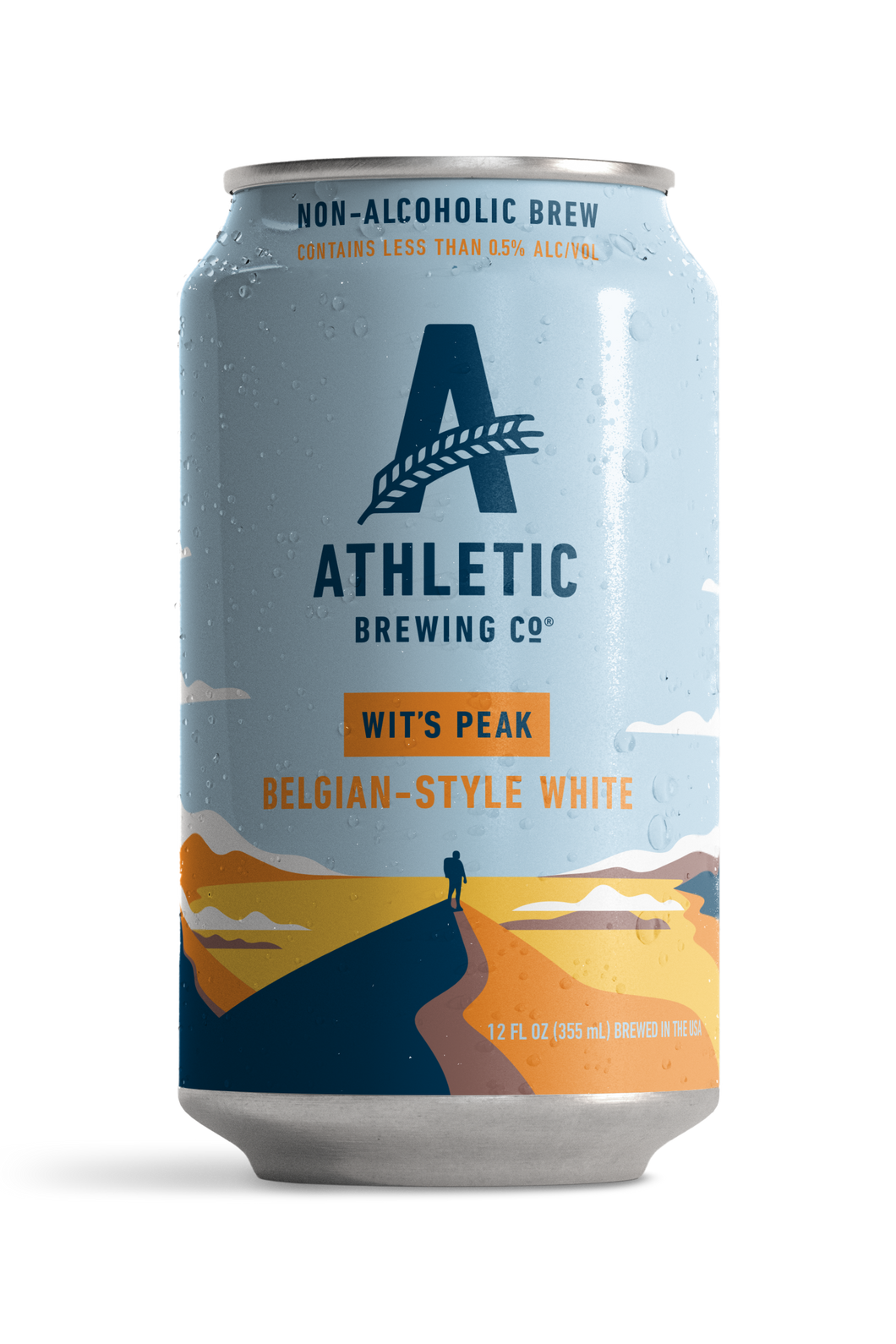 Athletic Brewing Company - Wit's Peak Witbier (Non-Alcoholic) 24-Can Case of 4x6-Packs