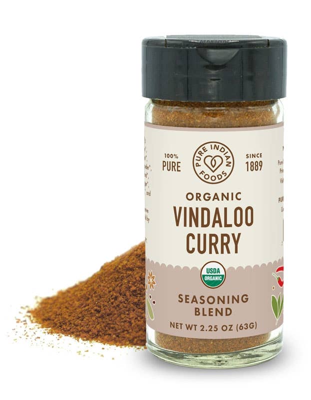 Vindaloo Curry, Certified Organic: 2.25 oz Glass Bottle