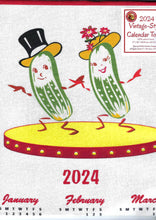 Load image into Gallery viewer, Red and White Kitchen Company - 2024 Mr. &amp; Mrs. Pickle Calendar Towel
