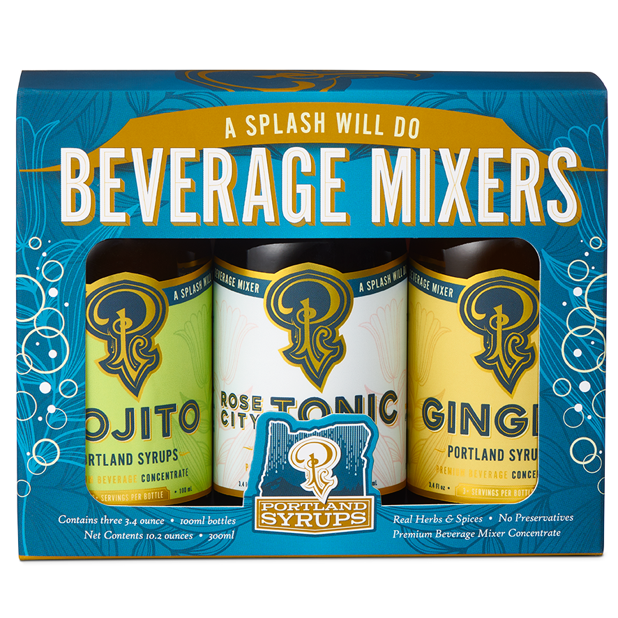 Portland Syrups - Gift Set - Blue Classic Cocktail Drink Mixers