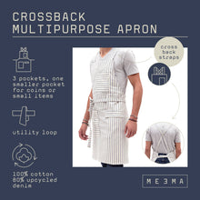 Load image into Gallery viewer, MEEMA - Crossback Apron for Restaurant, Grilling &amp; Gardening
