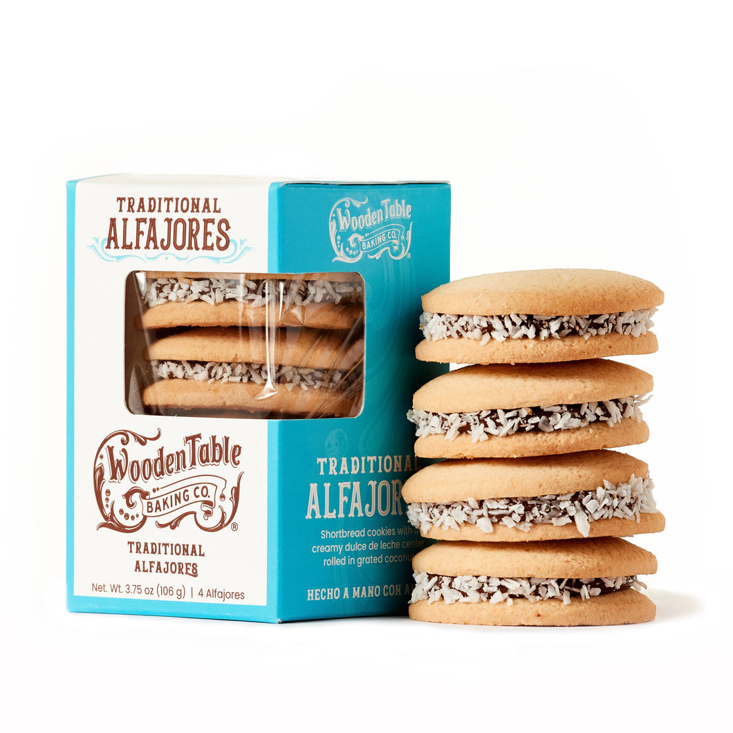 Wooden Table Baking Company - Traditional Alfajores Cookies - Box of 4