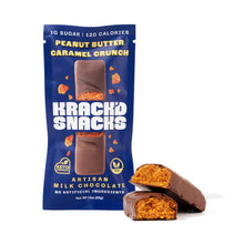 Load image into Gallery viewer, Krack'd Snacks - 1g Sugar | Milk Chocolate PB Caramel Crunch (Keto|Vegan)
