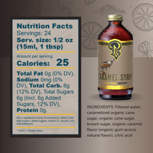 Load image into Gallery viewer, Portland Syrups - Caramel Syrup 12 oz - Coffee Syrup
