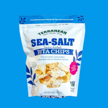Load image into Gallery viewer, Terranean Herbs &amp; Spices - Sea Salt Twice-Baked Pita Chips
