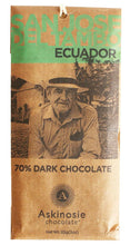 Load image into Gallery viewer, Askinosie Chocolate - 70% Del Tambo, Ecuador Dark Chocolate Bar
