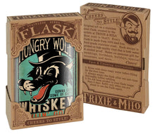 Load image into Gallery viewer, Trixie &amp; Milo - Flask - Hungry Wolf - mens gifts, stocking stuffers
