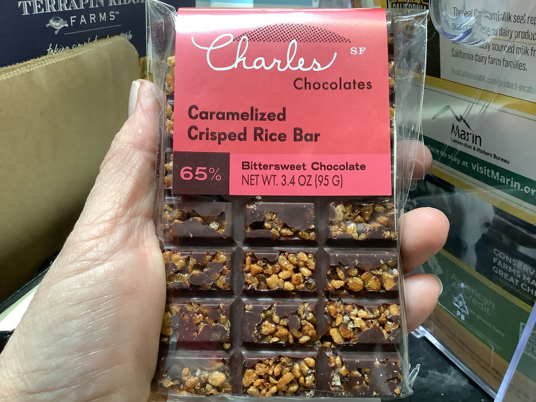 Charles Choc bar Bittersweet caramelized Rice