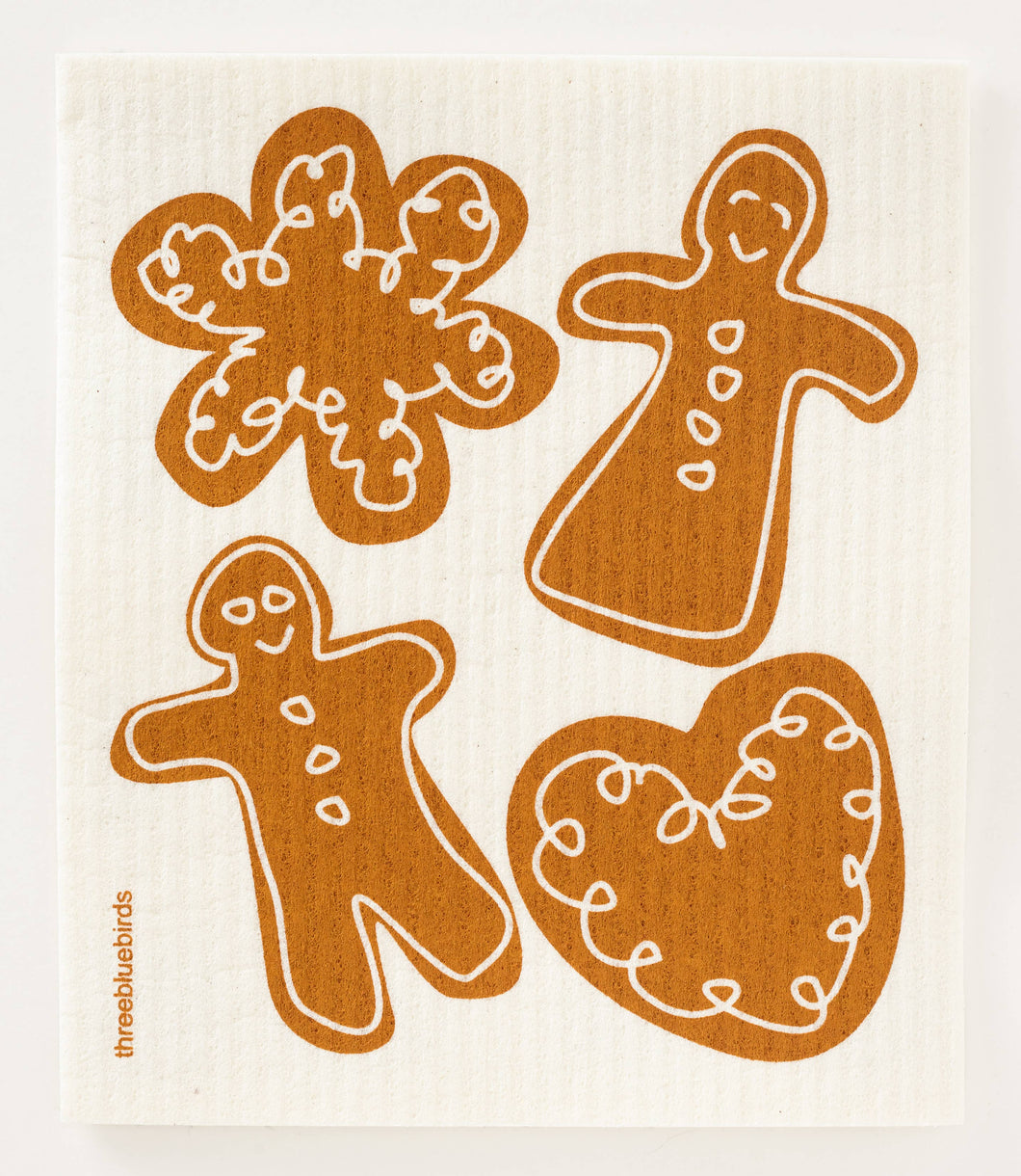 Three Bluebirds Swedish Dishcloths - Gingerbread Swedish Dishcloth
