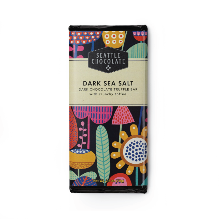 Seattle Chocolate - Dark Sea Salt Truffle Bar