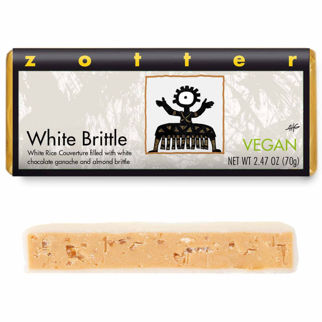 Zotter Chocolates - White Brittle (Hand-scooped Chocolate)