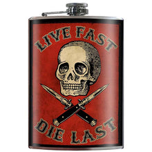 Load image into Gallery viewer, Trixie &amp; Milo - Flask - Live Fast Die Last

