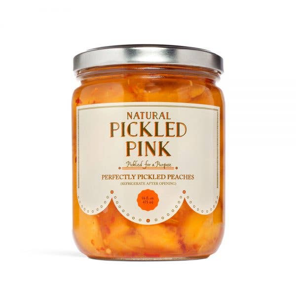 PIckled pink Foods Perfectly Pickled Peaches