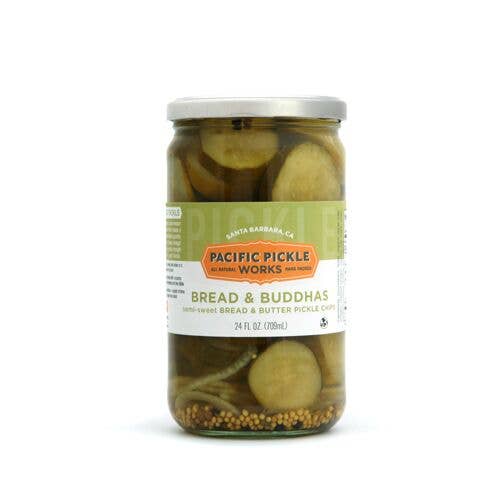 Pacific Pickle works Bread and Buddhas pickles