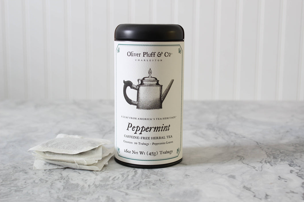 Oliver Pluff & Company - Peppermint -  20 Teabags in Signature Tea Tin