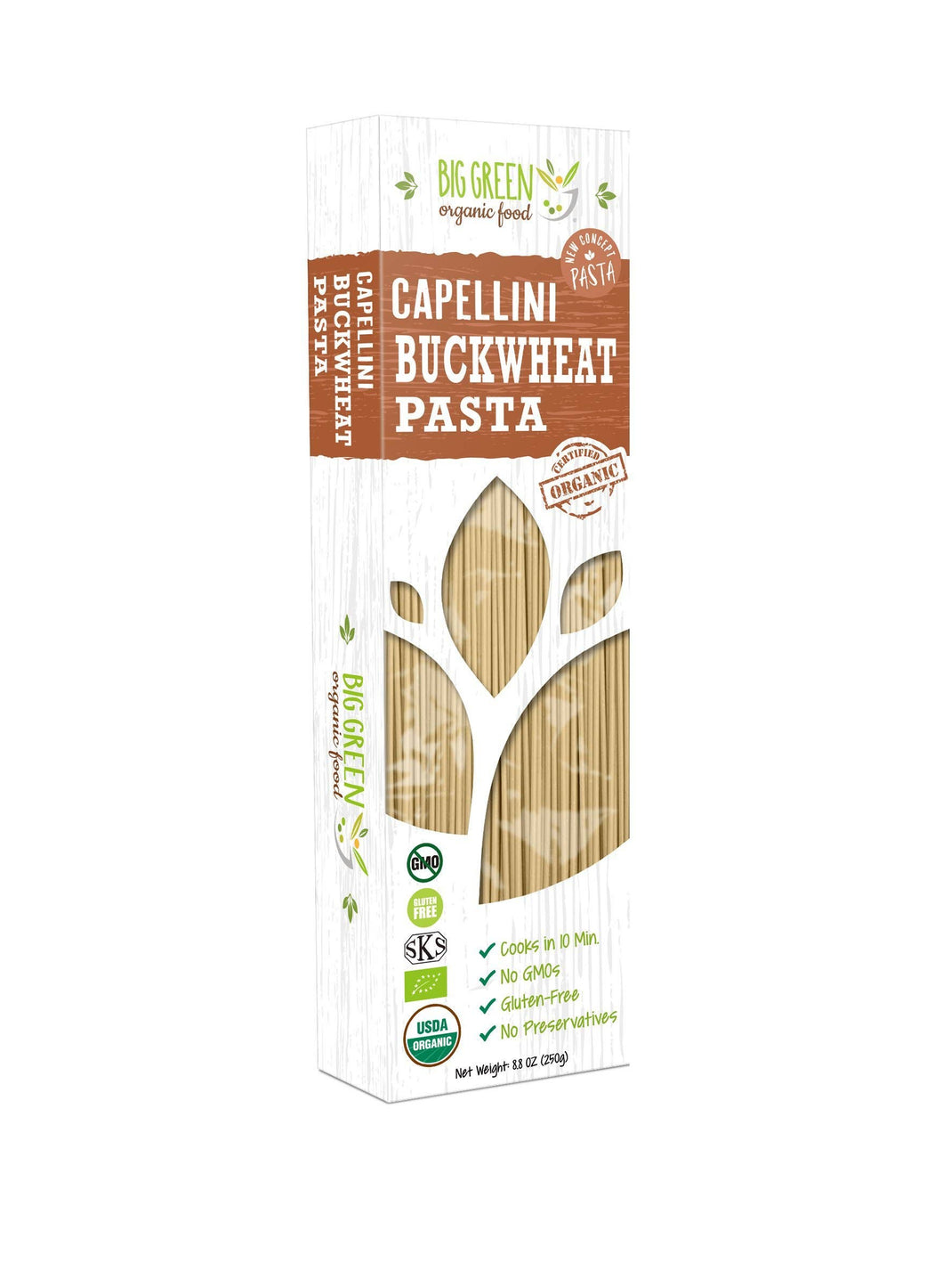 Big Green Organic Food - Organic Buckwheat Capellini