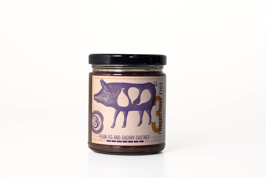 Three Little Figs - Plum Fig and Cherry Chutney