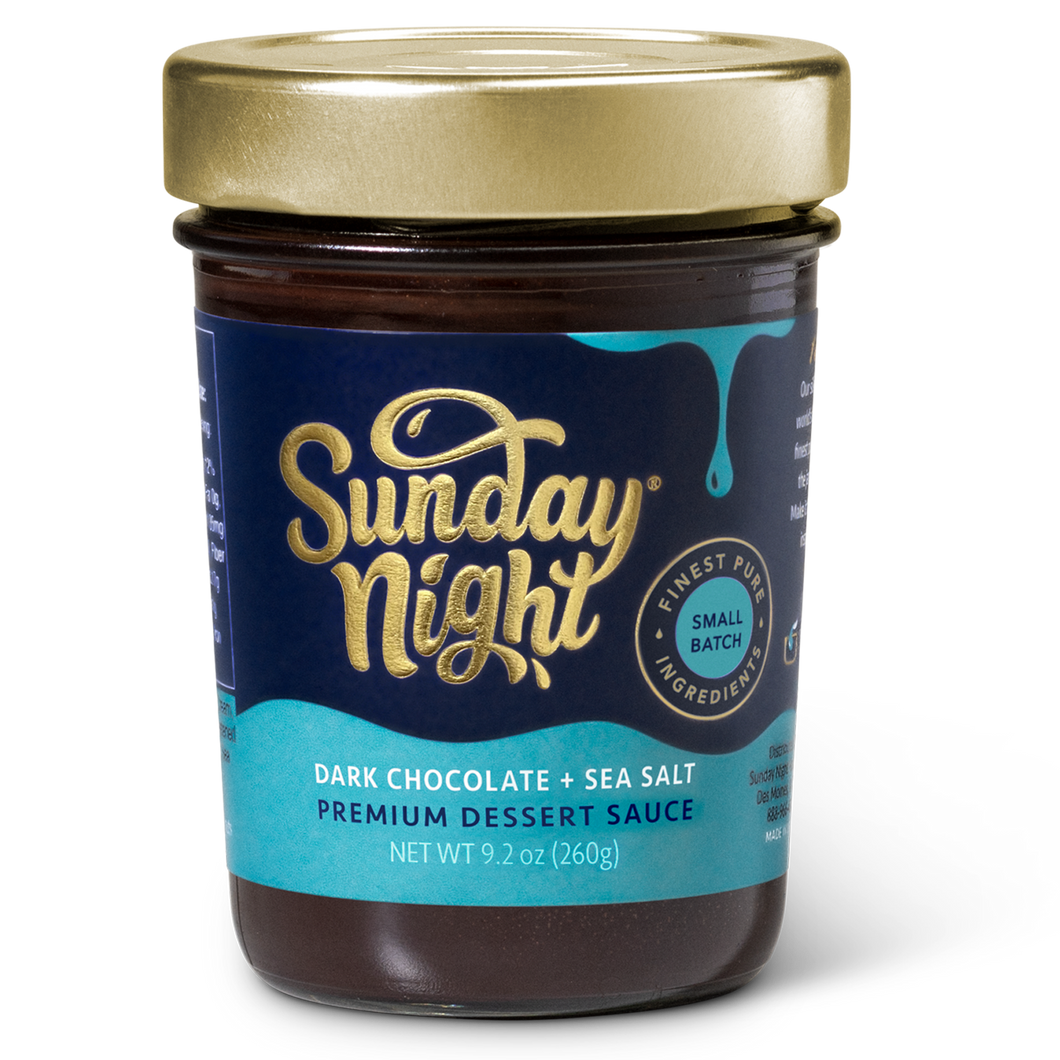 Sunday Night Foods - Dark Chocolate + Sea Salt Premium Dessert Sauce