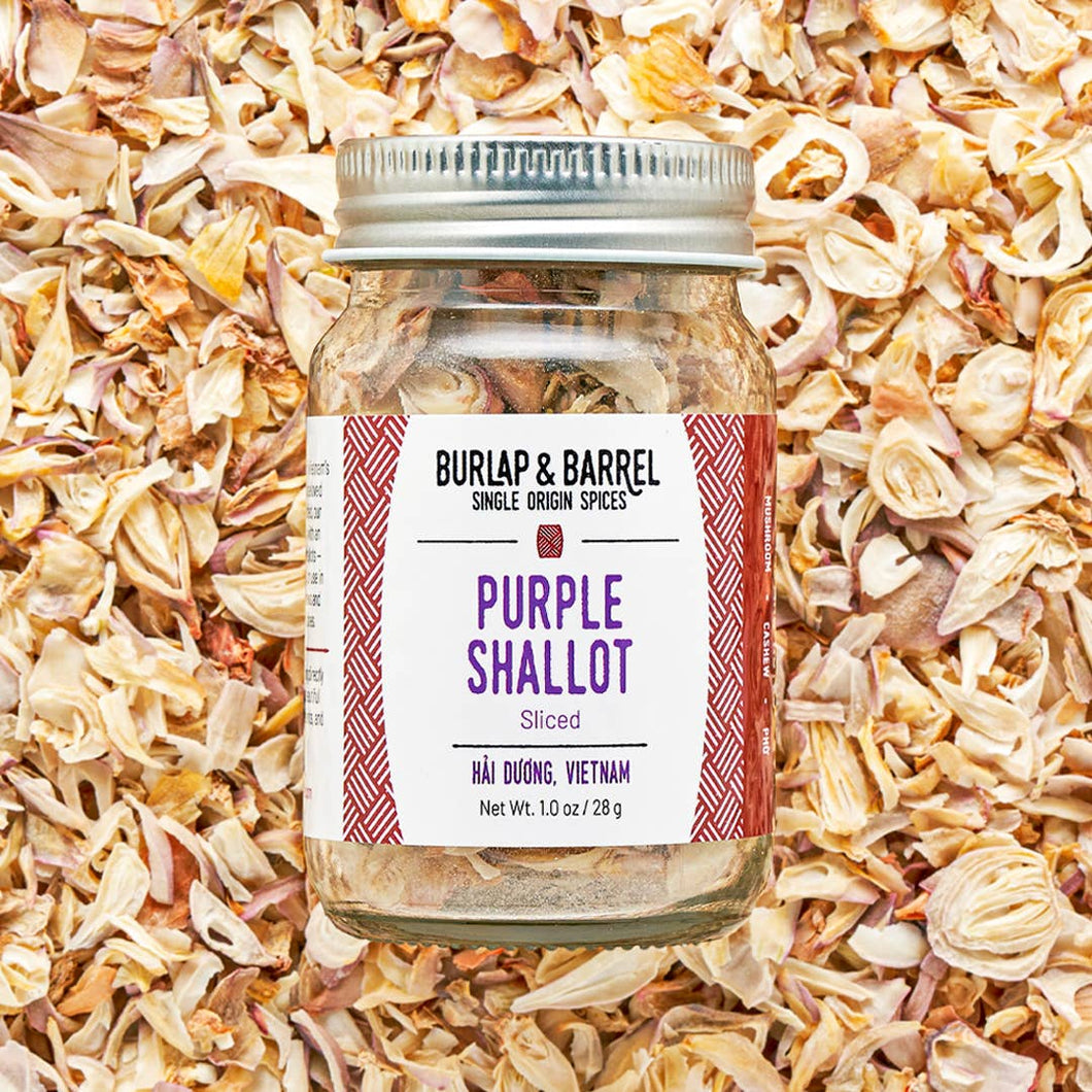 Burlap & Barrel - Purple Shallot Slices - Single Origin Spice & Seasoning