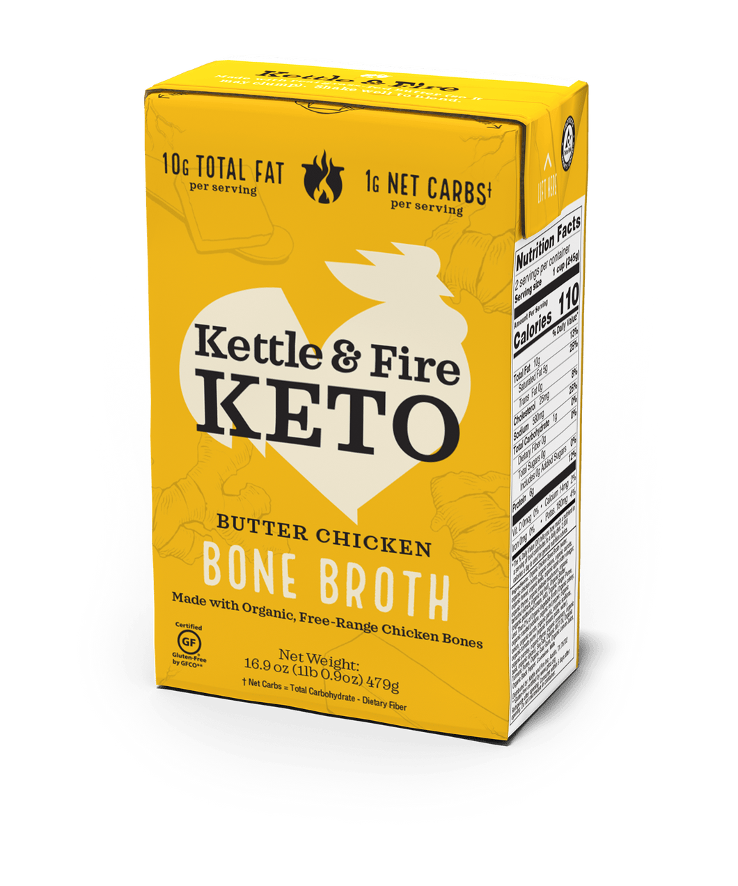 Kettle & Fire - Butter Chicken Keto Bone Broth 16.9oz