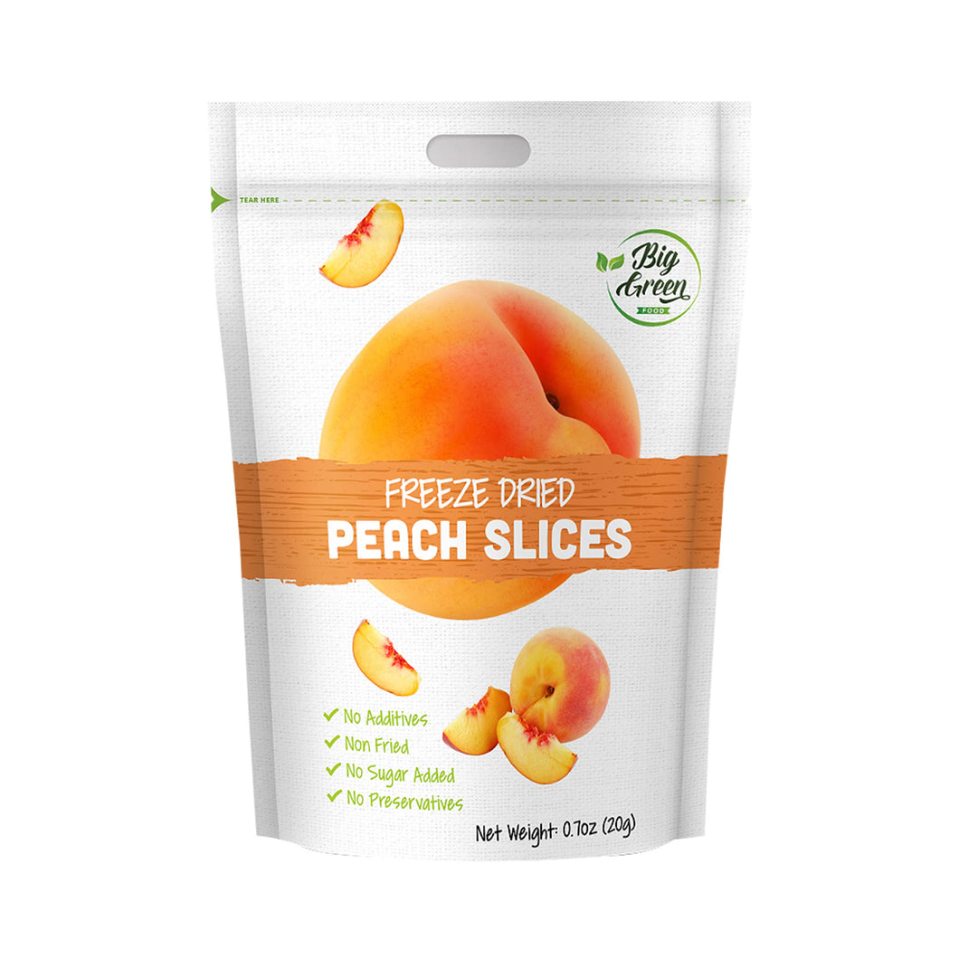 Big Green Organic Food - Freeze Dried Peach Slices