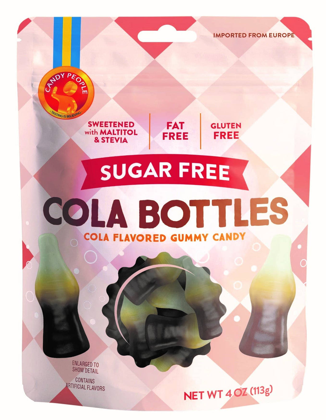 Candy People USA - Sugar Free Cola Bottles - 4oz. 10 pk.