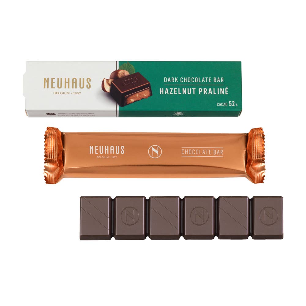Neuhaus - Dark Chocolate Hazelnut Praline Bar