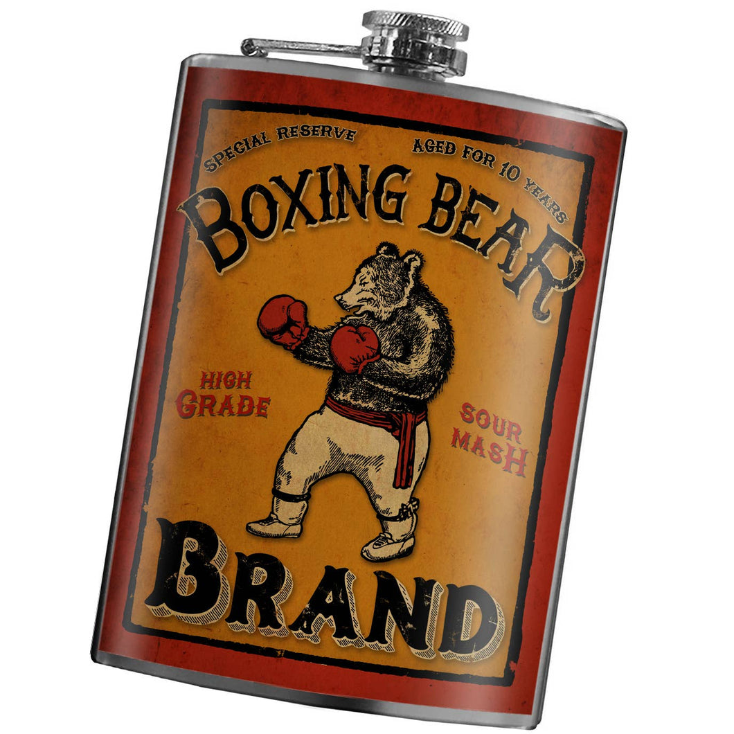 Trixie & Milo - Flask - Boxing Bear