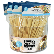 Load image into Gallery viewer, Bamboo Cocktail Skewers 50 Pack Bucket /12
