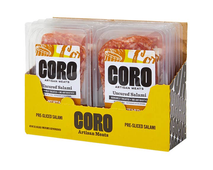Coro Foods - Sliced Pack Uncured Mustard Salami