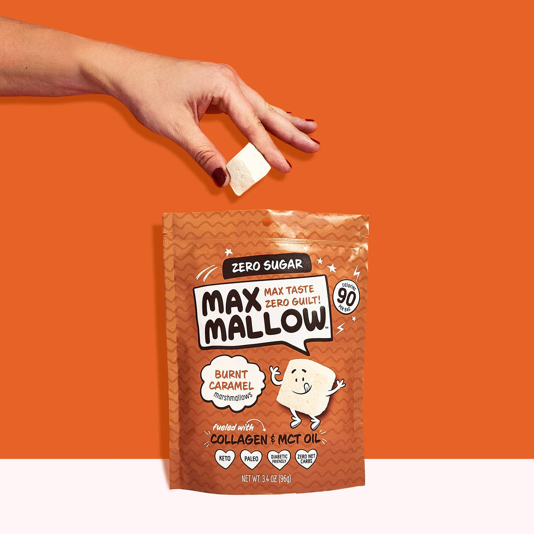 Max Sweets - Burnt Caramel Max Mallow -  - Sugar Free Marshmallow