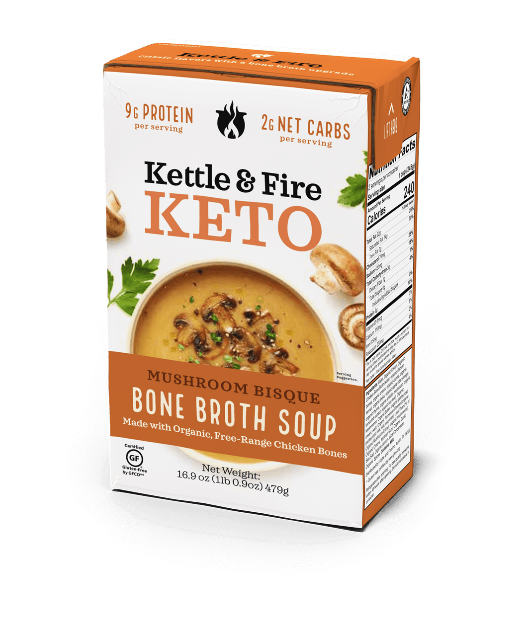 Kettle & Fire - Mushroom Bisque Keto Soup 16.9oz