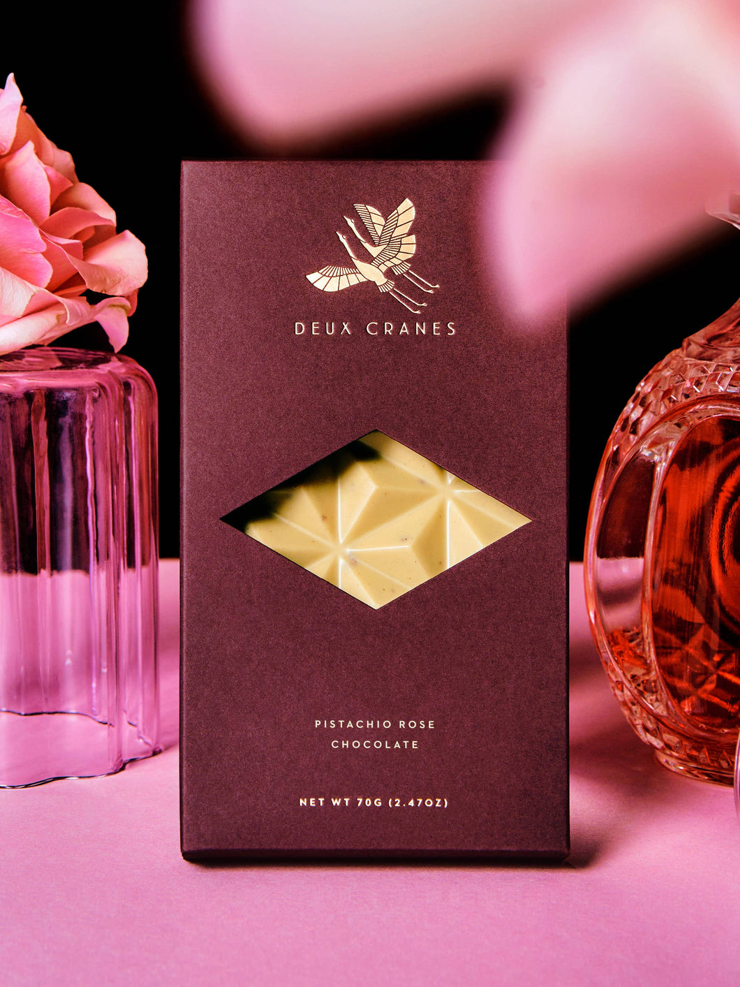 Deux Cranes - Limited Preorder: Pistachio Rose Chocolate