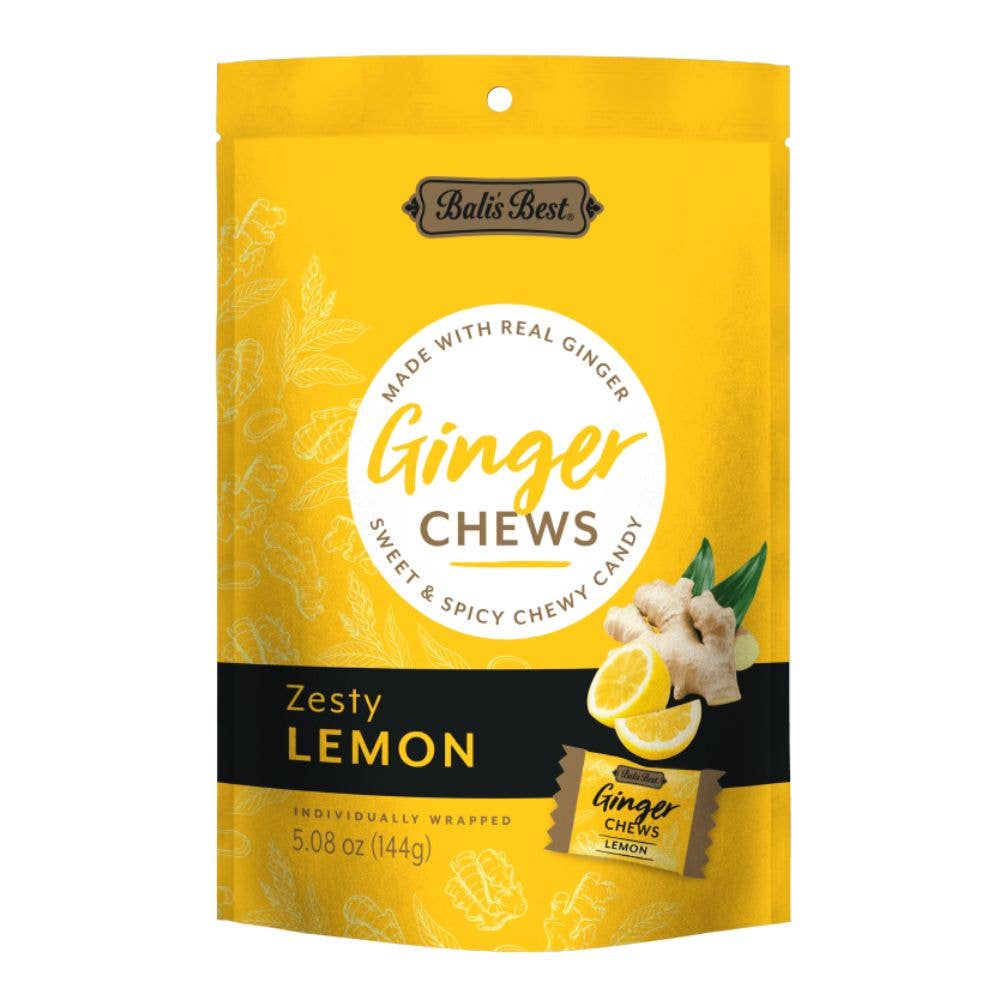 Wholesome Good - Bali's Best Zesty Lemon Ginger Chews 5.08 oz