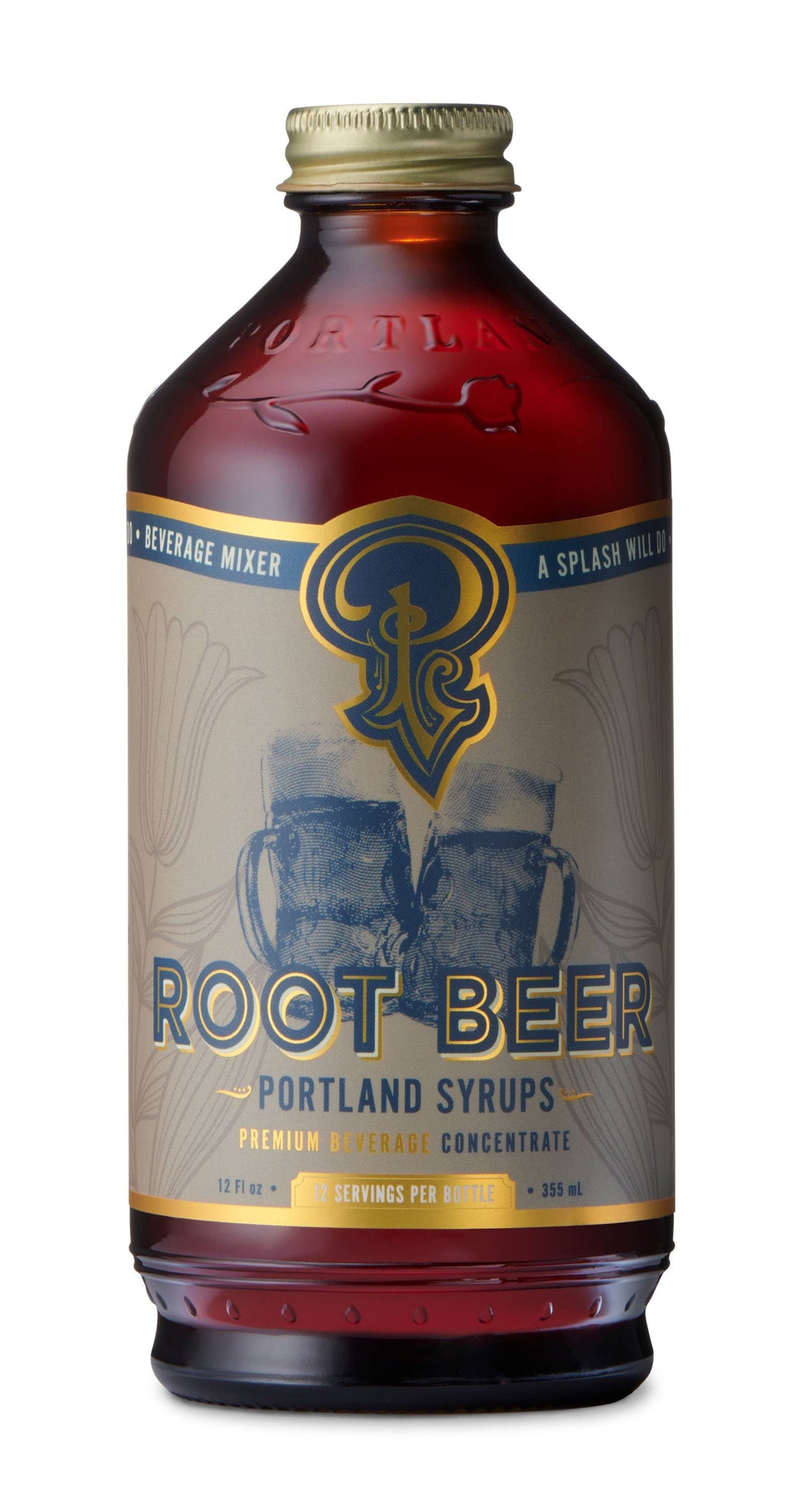 Portland Syrups - Root Beer Syrup 12oz - cocktail / mocktail beverage mixer