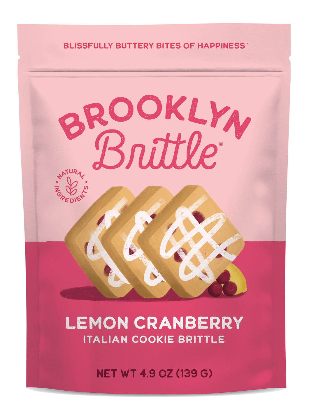 Brooklyn Brittle - Lemon Cranberry Cookie Brittle