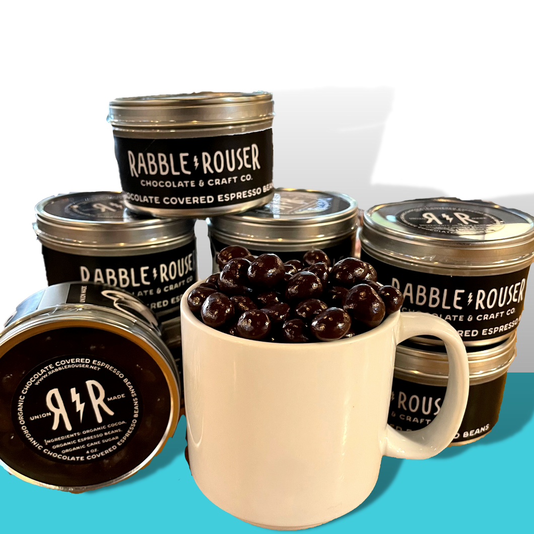 Rabble-Rouser Chocolate & Craft Co. - Organic Dark Chocolate Covered Espresso Beans