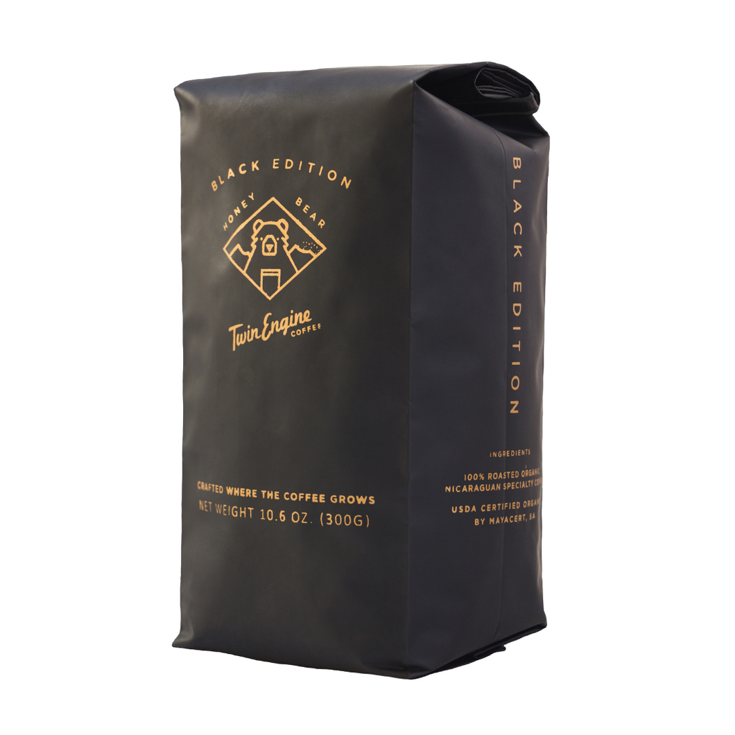 Twin Engine Coffee - Honey Bear Black / GRD Organic Fair Trade Specialty Coffee