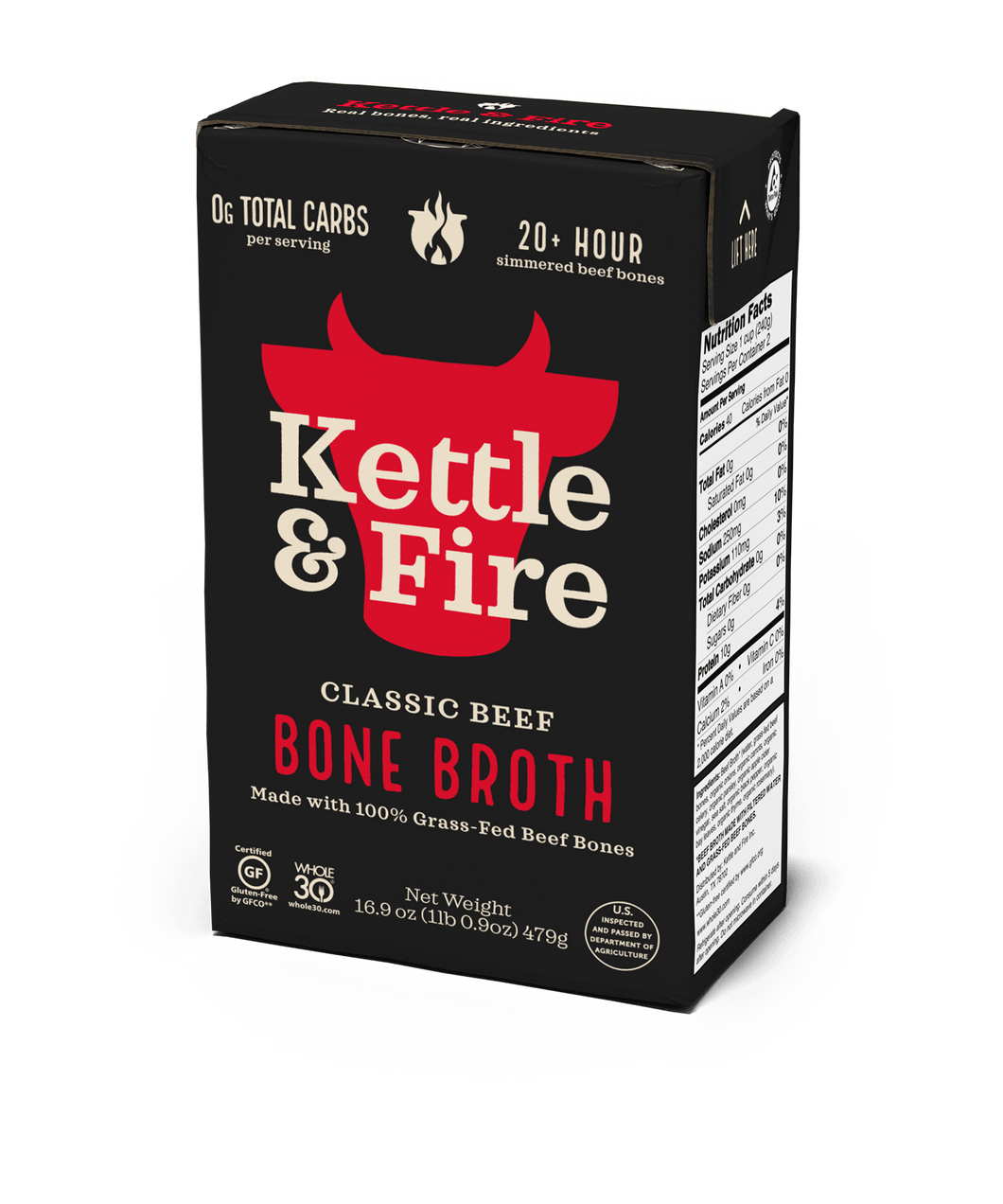 Kettle & Fire - Beef Bone Broth 16.9oz