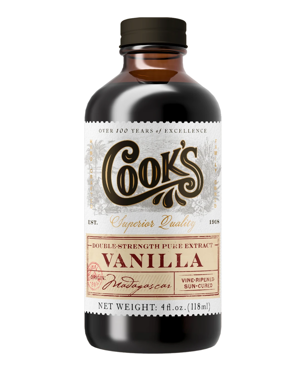Cook Flavoring Company - Pure Madagascar Vanilla Extract