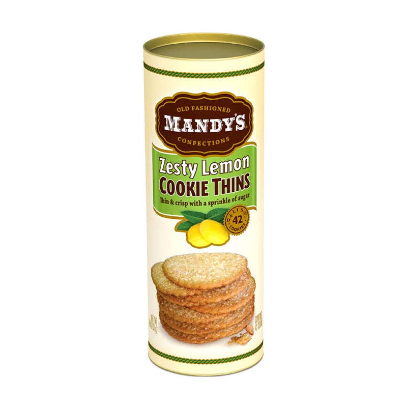 Mandy's Zesty Lemon Cookies Thins 4.6 oz