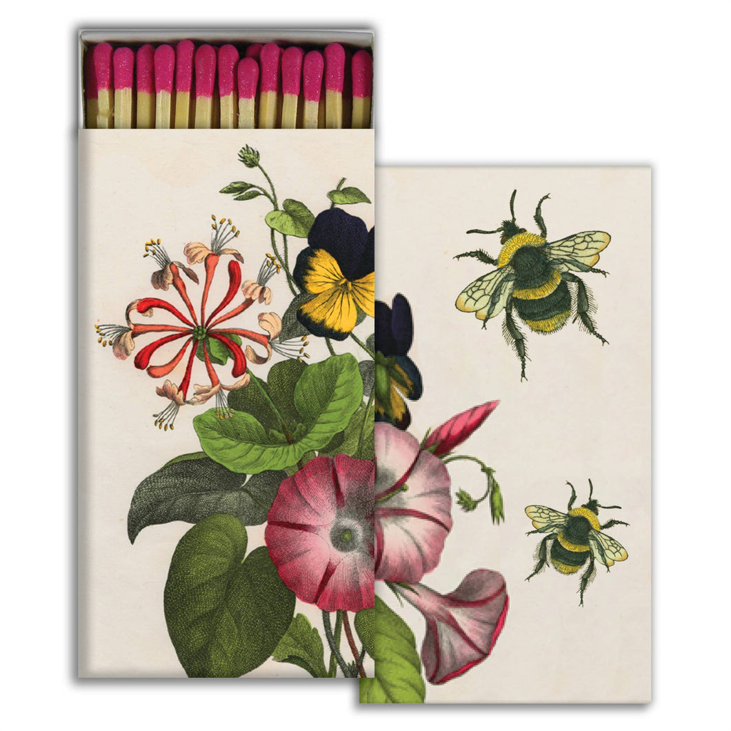 HomArt - Matches - Bee, Pansy, Honeysuckle,  Morning Glory