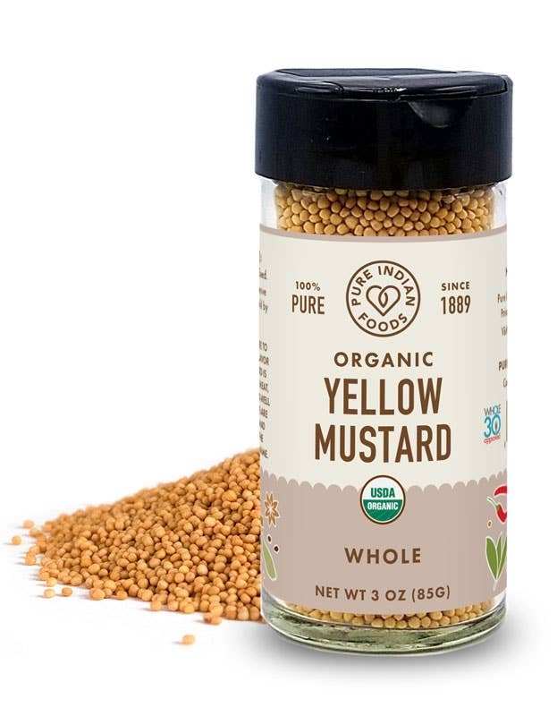 Pure Indian Foods - Mustard Seed Yellow, Certified Organic