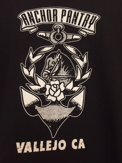 Anchor Pantry Logo shirt BLACK