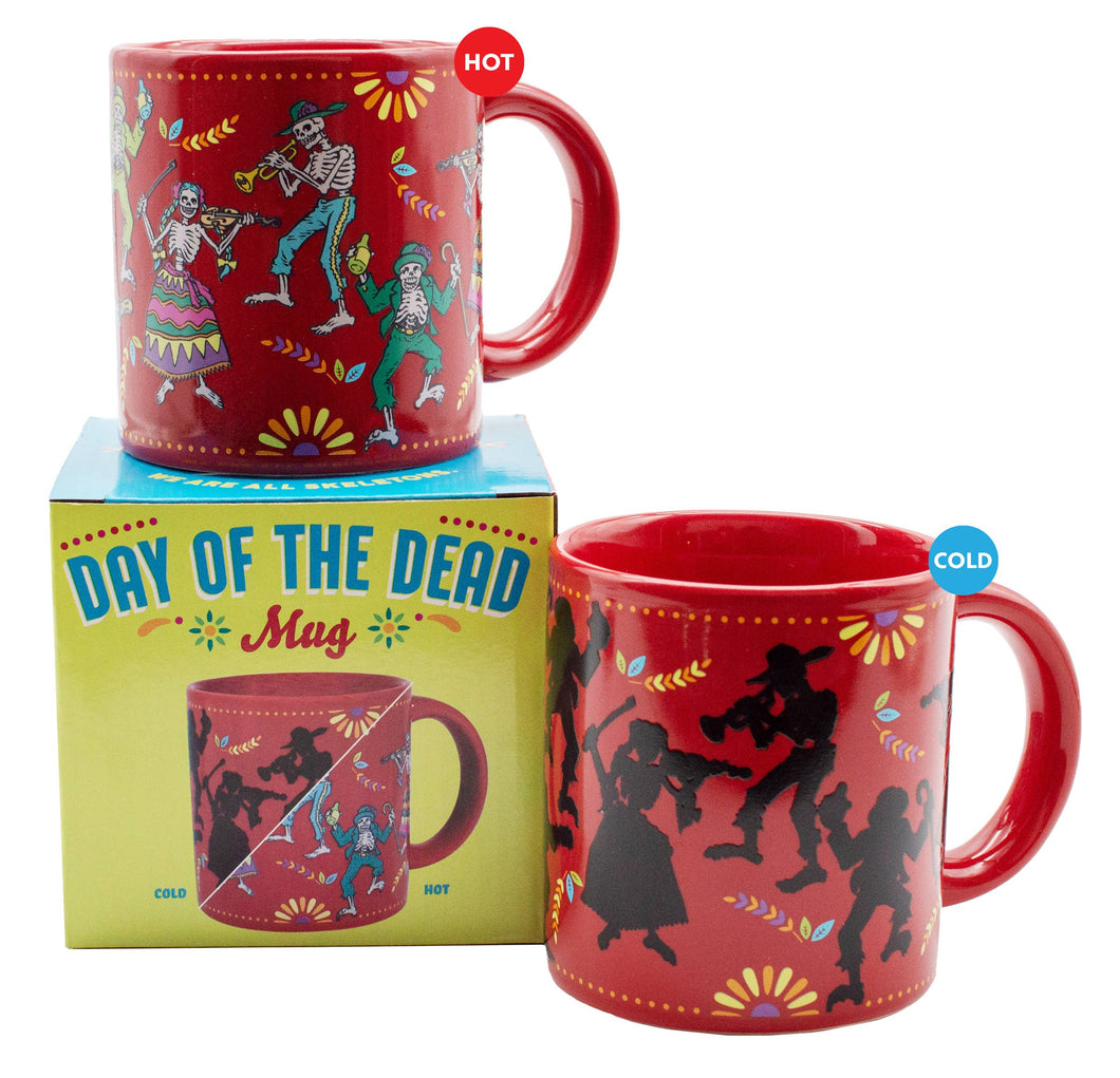 Unemployed Philosophers Guild - Day of the Dead Heat-Changing Coffee Mug