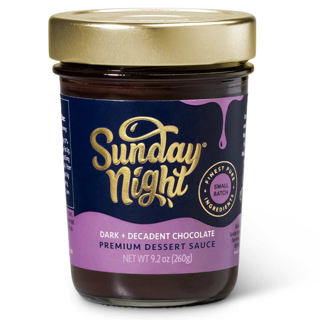 Sunday Night Foods - Dark + Decadent Chocolate Premium Dessert Sauce