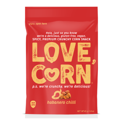 Righteous Felon Craft Jerky - Love Corn Habanero Chilli 1.6oz
