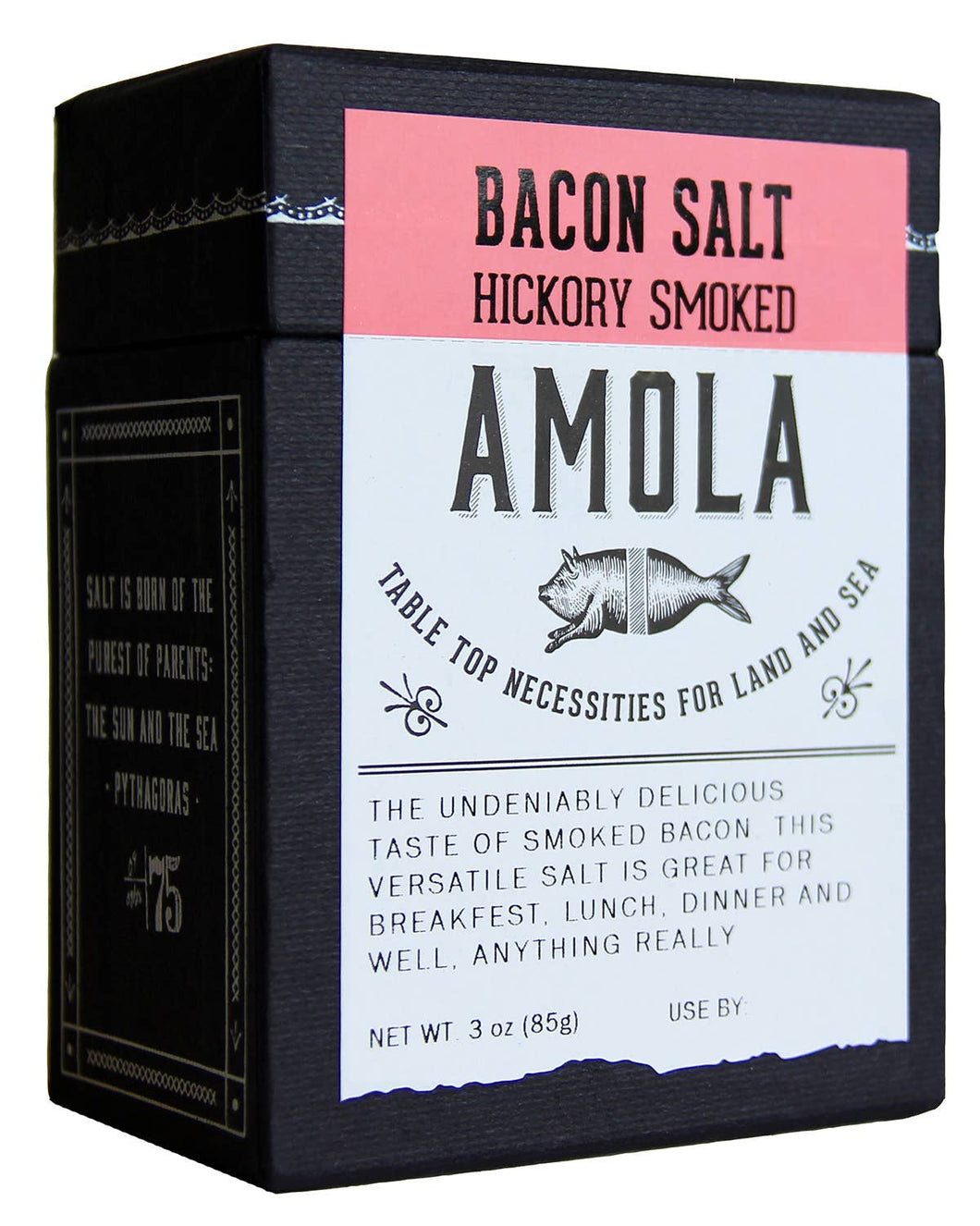 Amola Salt - 3 oz Bacon Salt Hickory Smoked