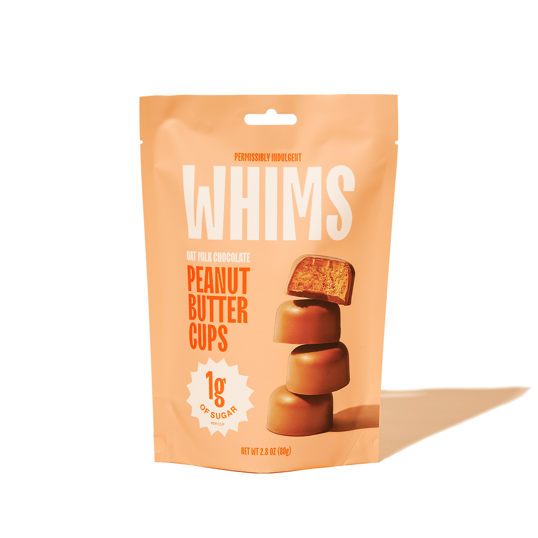 Whims Delights Inc. - Oat Milk Chocolate Peanut Butter Cups: 6 Pack