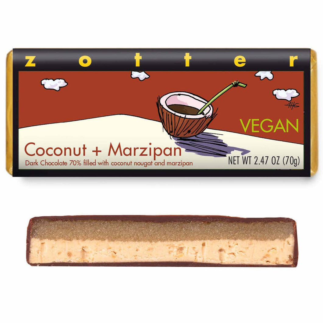 Zotter Chocolates - Coconut Marzipan (Hand-scooped Chocolate)